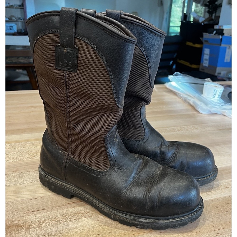 Carhartt Steel Toe Pull-On Wellington Boots Men's Size 13 D Vintage